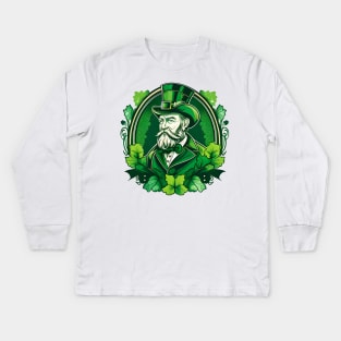 Saint Patrick Ireland Irish St Patrick's Day Kids Long Sleeve T-Shirt